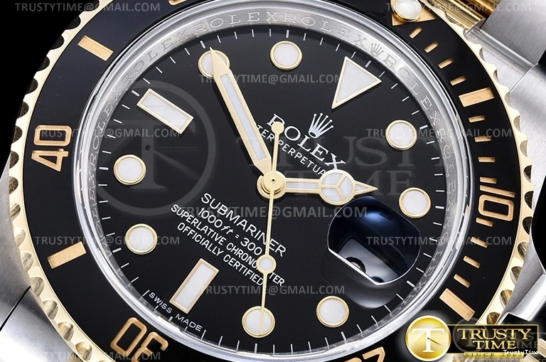 1005 Submariner 116613LN 904L YG SS Black ARF V3 SH Breathable 1086